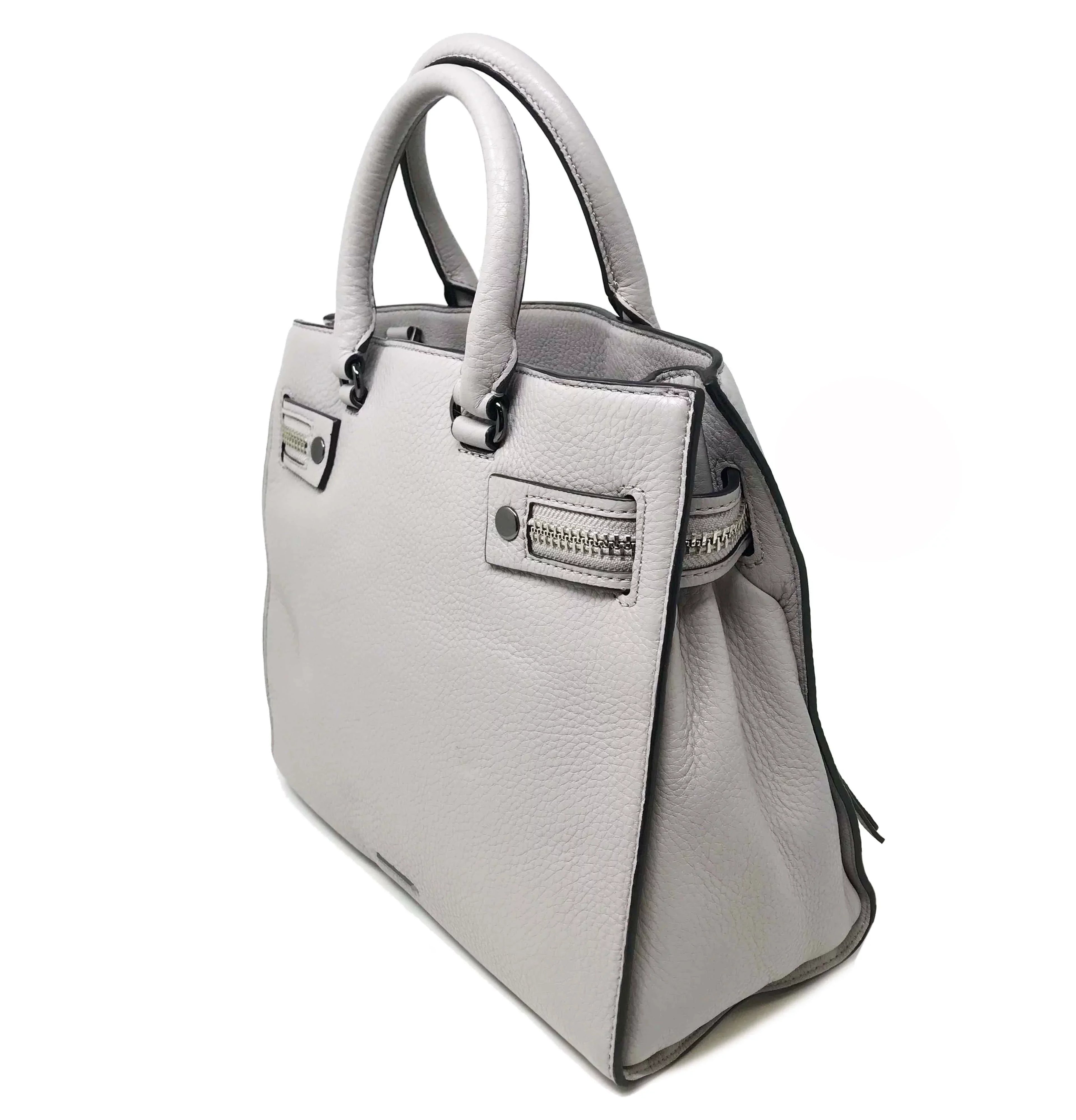 Rebecca Minkoff  Medium Gray Leather Ladies Satchel Purse