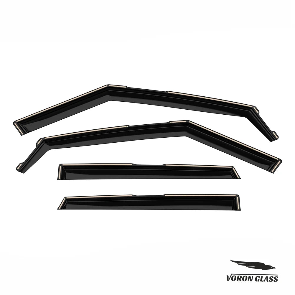 Voron Glass in-Channel Extra Durable Rain Guards for Kia Seltos 2021-2024, Window Deflectors, Vent Window Visors, 4 Pieces - 200551