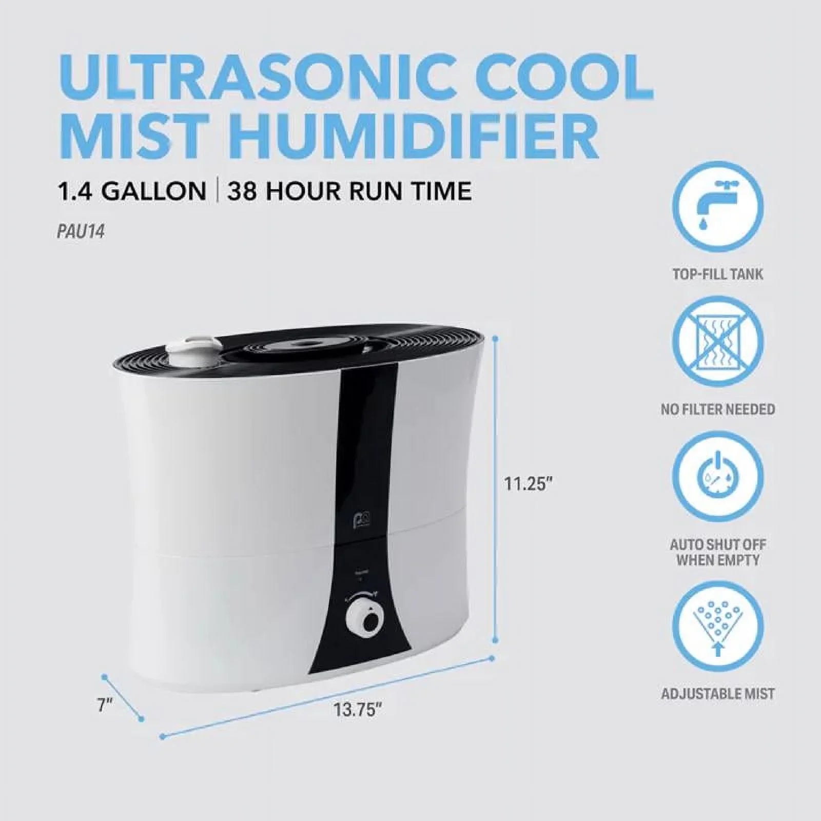 Perfect Aire Tabletop Mist Humidifier