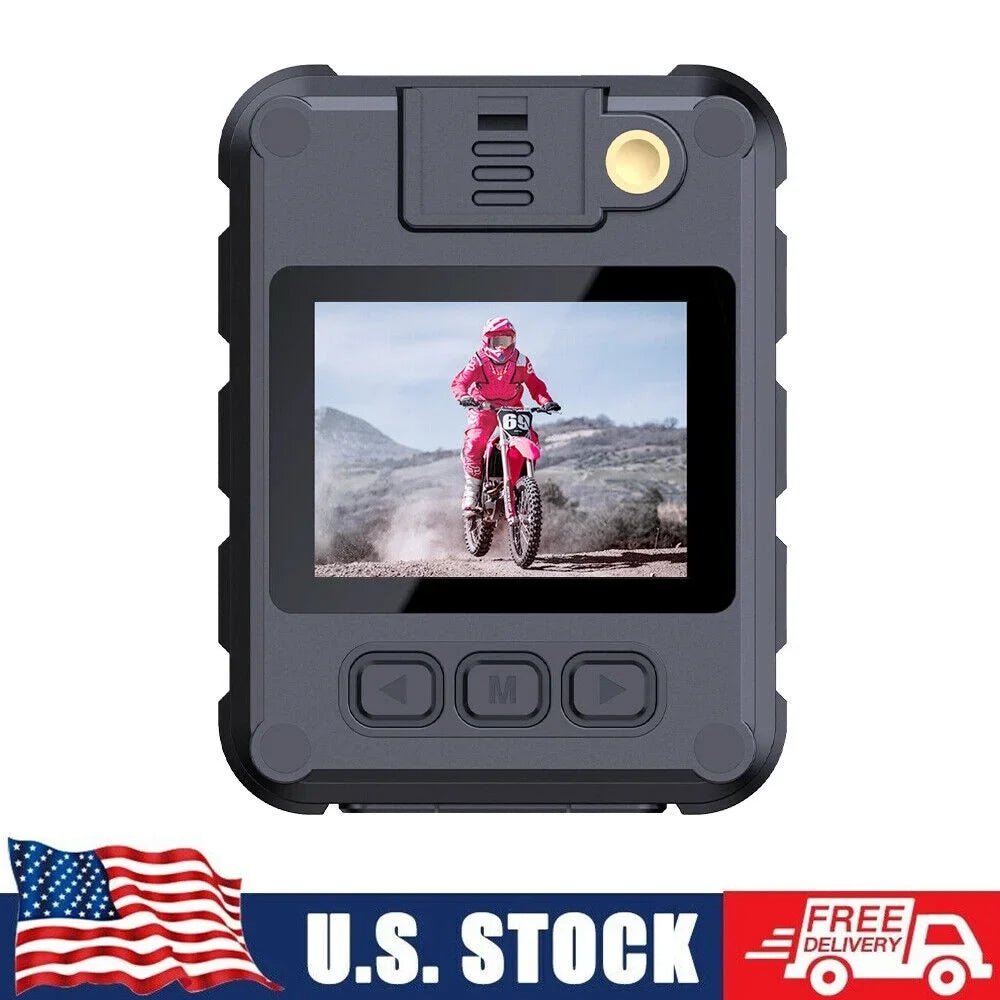 KingFurt 1080p & 2K  WiFi Action Cam with Night Vision - Outdoor Helmet Camcorder, Loop Recording, 2000mAh Battery - Black
