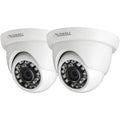 Lorell 5 Megapixel  Surveillance Camera, 2 Pack, Dome, White