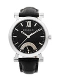 Bvlgari Sotirio Retrograde Steel Black Dial Automatic Mens Watch