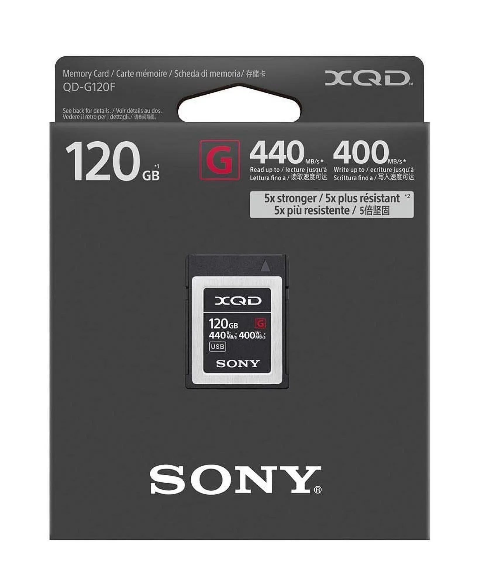 Sony -series Qd-g120f - Flash Memory Card - 120 Gb - Xqd