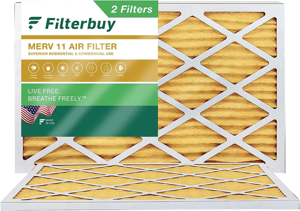 Filterbuy 16x36x1  11 Pleated   Furnace Air Filters (2-Pack)