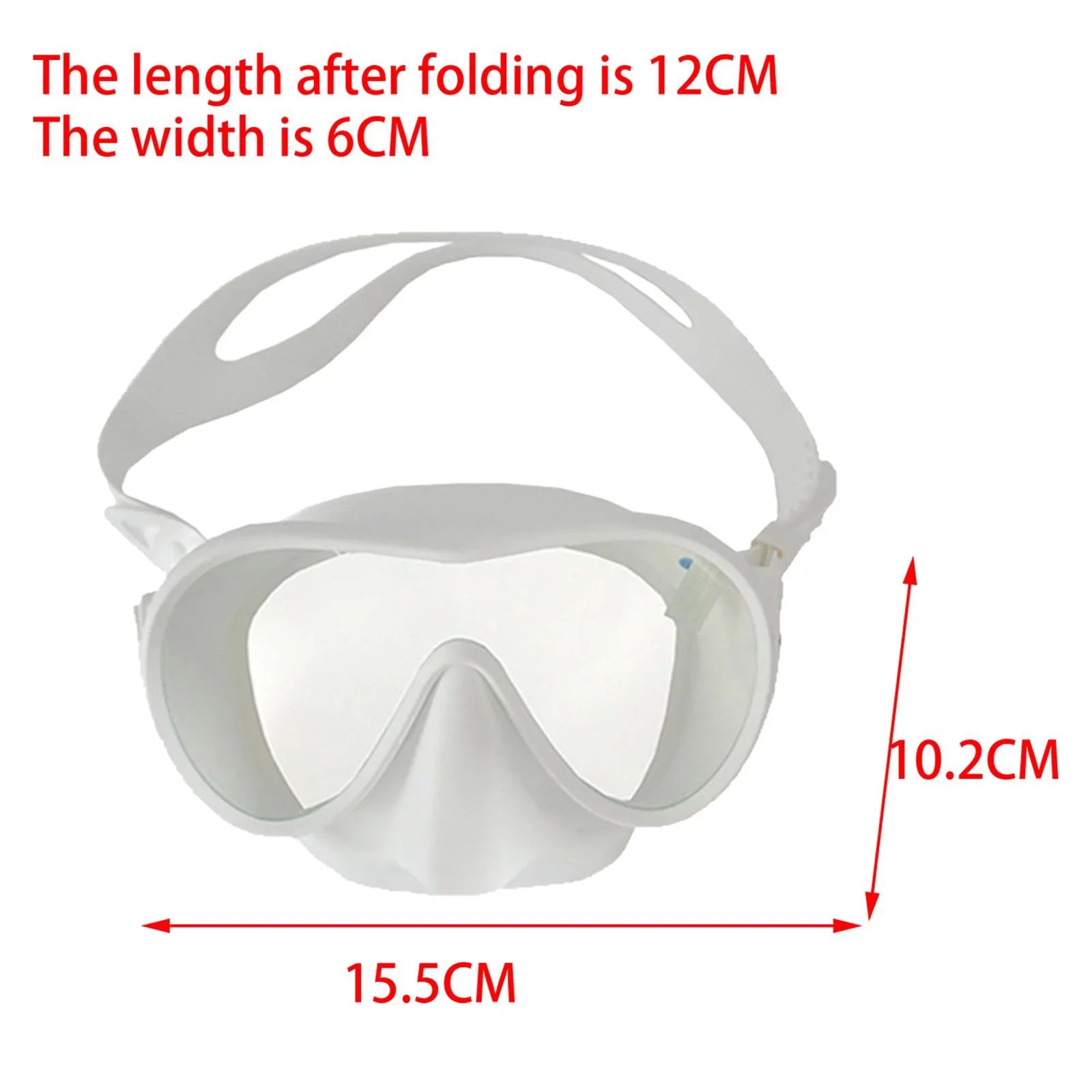 2x Snorkel Goggles Fog Glass Lenses Glass Accessories for Sports Women in The Outdoor Pool Black and White