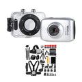 Vivitar  Action Cam with Waterproof Case and 50-In-1 Action Camera Kit