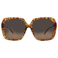 Maui Jim Women's Poolside Polarized Fashion Sunglasses, Caramel Tiger/® Bronze, Medium