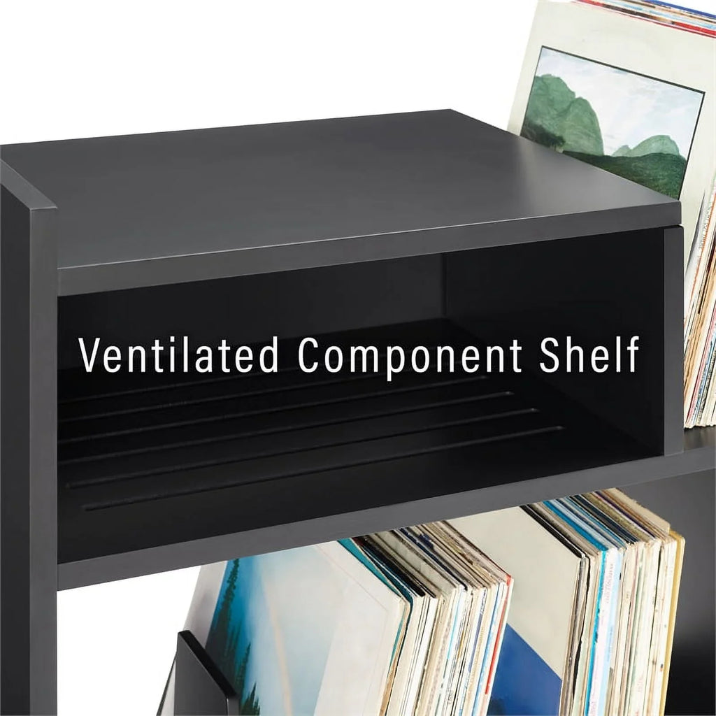 Crosley Furniture Portland Vinyl Record Storage Tv Stand and Entertainment Center, Media Console