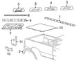 New Genuine Ford -150 Truck Bed Molding Upper 5.5FT (2004)  4L3Z84291A41AAA