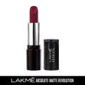Lakme Absolute Matte Revolution Lip Color, 502 Burgundy Blast, 3.5 g