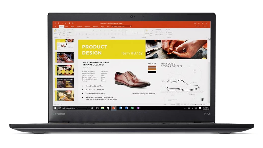 Lenovo ThinkPad T470s Touch Windows 10 Pro Laptop - Intel Core i7-7600U, 8GB , 1TB PCIe NVMe , 14"   (1920x1080) Matte Touchscreen, Fingerprint Reader, Smart Card Reader, Black Color