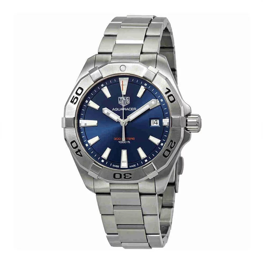 Heuer Men's Aquaracer 41mm Steel Bracelet Quartz Watch .