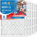 20x25x2 Air Filter  11 Comparable to  1000,  1200 &  7 Electrostatic Pleated Air Conditioner Filter 6 Pack  Premium  Made 20x25x2 Furnace Filters by     .