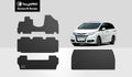 ToughPRO - Full Set with Cargo Mats 8 Seater Compatible with  Odyssey - All Weather Heavy Duty (Made in ) - Black Rubber - 2014