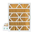 2 Pack of 20x24x4  11 Pleated 4" Inch Air Filters by Glasfloss. Actual Size: 19-3/8 x 23-3/8 x 3-3/4