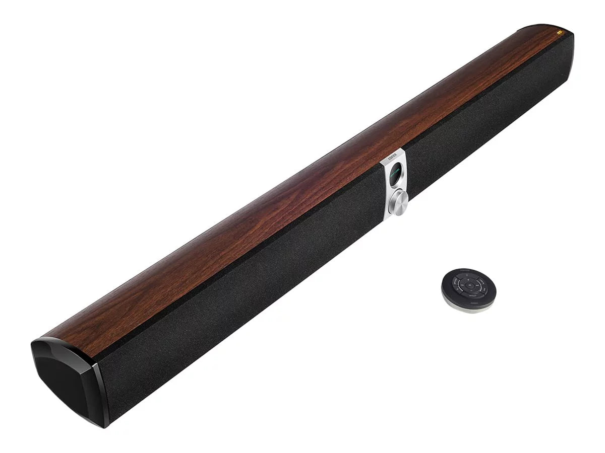 Edifier  - Sound bar - wireless - Bluetooth - 88 Watt - 2-way - dark walnut (grille color - black)