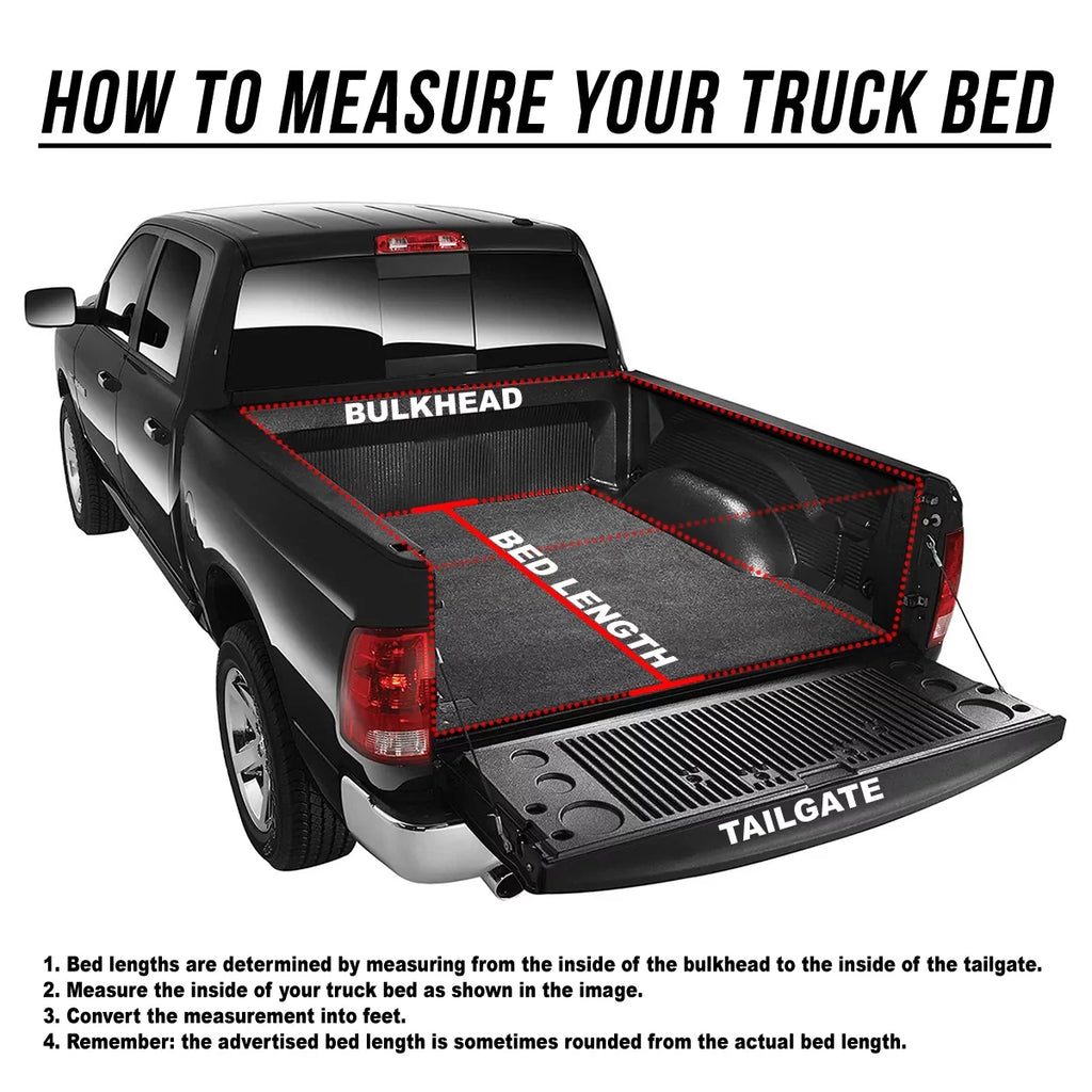 Auto Drive Soft Tri Fold Truck Bed Tonneau Cover Fits 00-06 Toyota Tundra 6Ft Bed