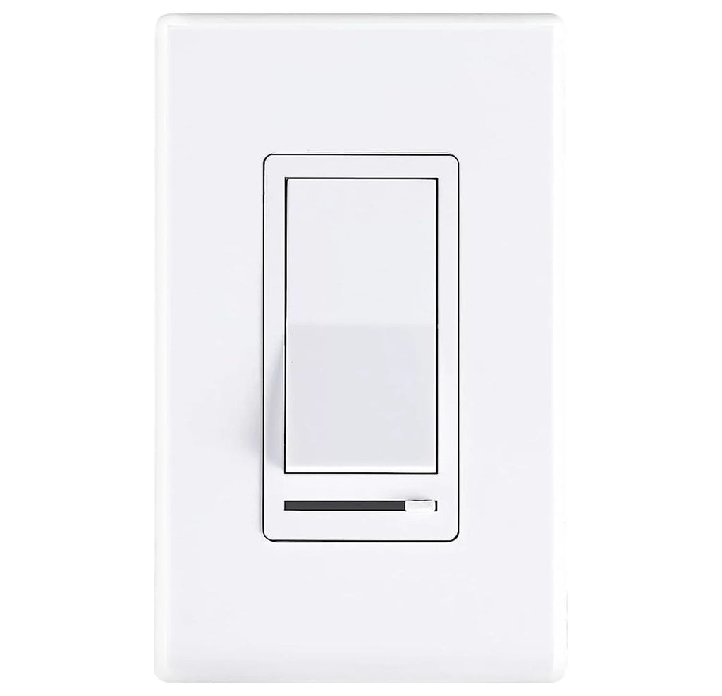 Cloudy Bay in Wall Dimmer Switch for  Light//Incandescent,3-Way Single Pole Dimmable Slide,600 Watt max,Cover Plate Included