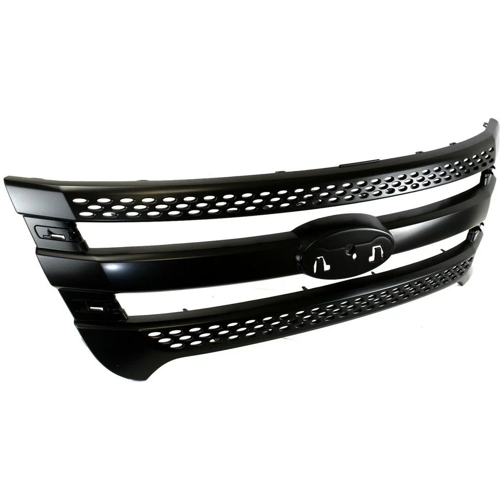 Grille For Ford 2011-2015 Explorer 2013-2015 Police Interceptor Utility Black