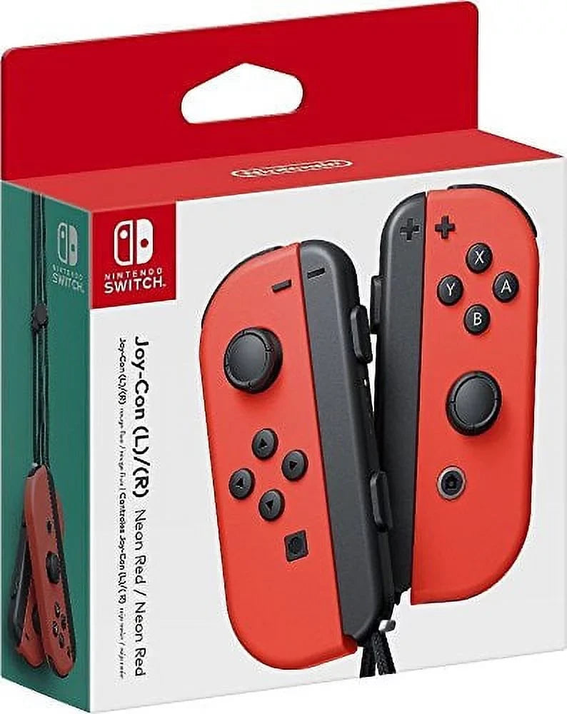 Nintendo Switch 6 items Bundle:Nintendo Switch 32GB Console Gray Joy-con,128GB Micro  Card Nintendo Joy-Con (/) Wireless Controllers Neon Red,Mario Kart 8 Deluxe Mytrix  Cable and Wall Charger