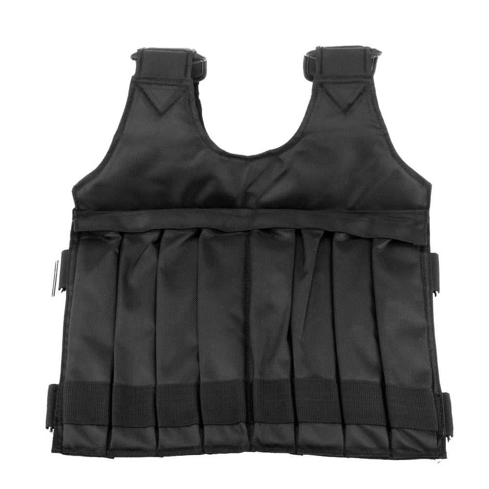 Protective Weighted Vest for Boxing and Sparring Adjustable, Widening Shoulder, Black