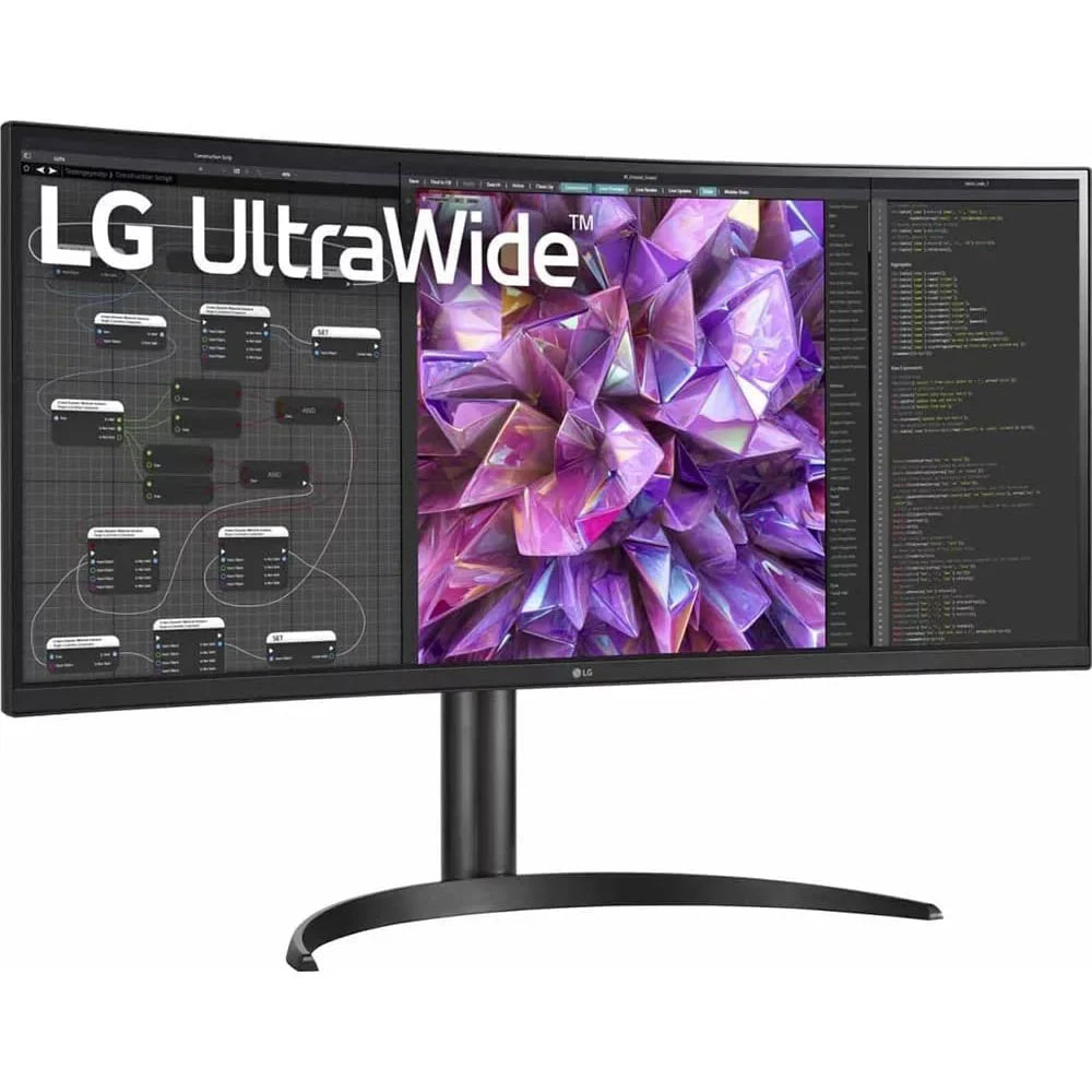 Open Box  34WQ75C- 34" Curved UltraWide    10 Built-in--Monitor with  Type- and  (-45)