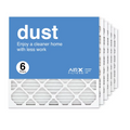 AIRx Filters Dust 24x24x1 Air Filter Replacement  8  Furnace Pleated Filter, 6-Pack