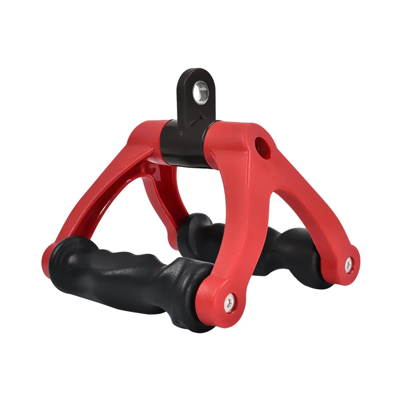 Two  Rowing Handle Cable Attachment Bearing 661 Bar Row Attachment Tricep Rope Pull Down Machine for Fitness, Home ,Gym ,Back Training Red