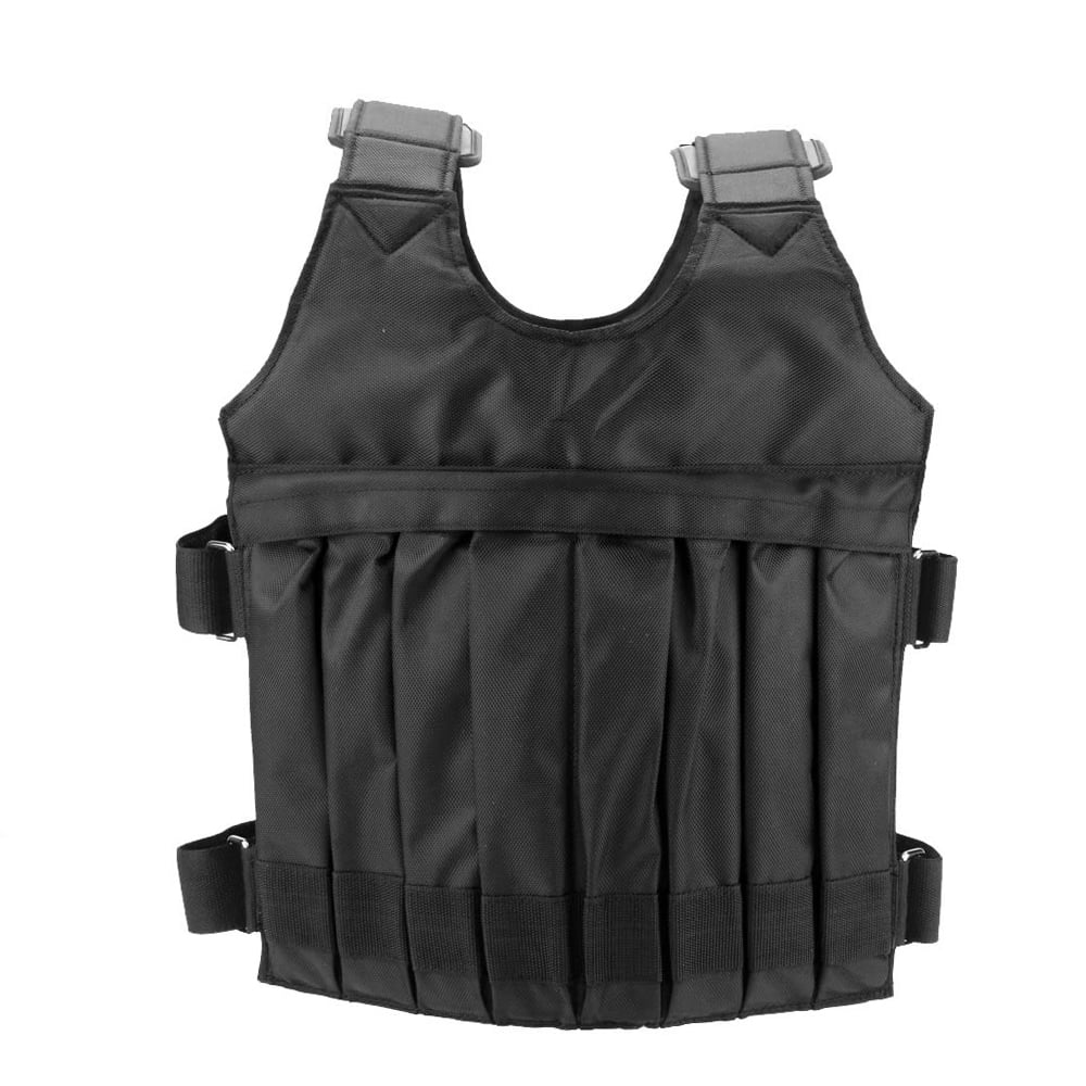 Protective Weighted Vest for Boxing and Sparring Adjustable, Widening Shoulder, Black