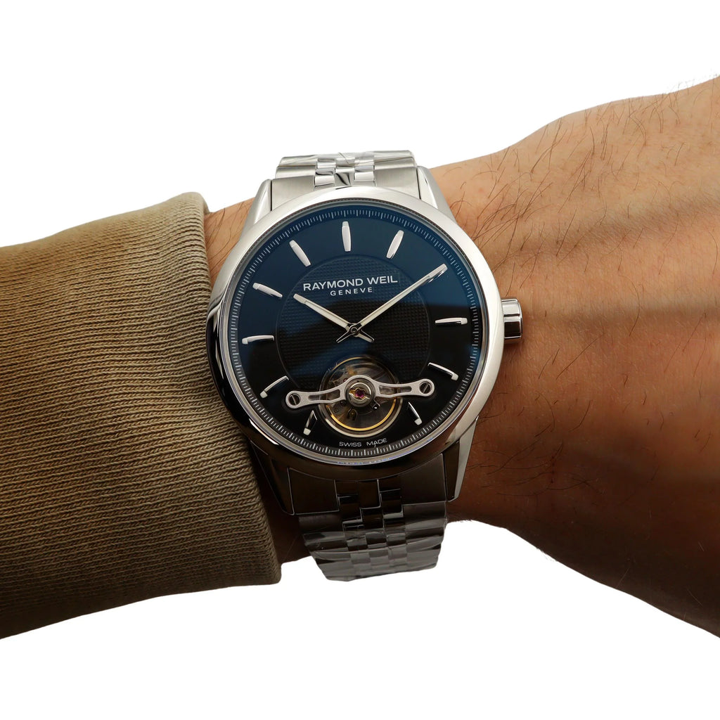 Raymond Weil Freelancer 42mm Steel Black Dial Automatic Mens Watch 2780--20001