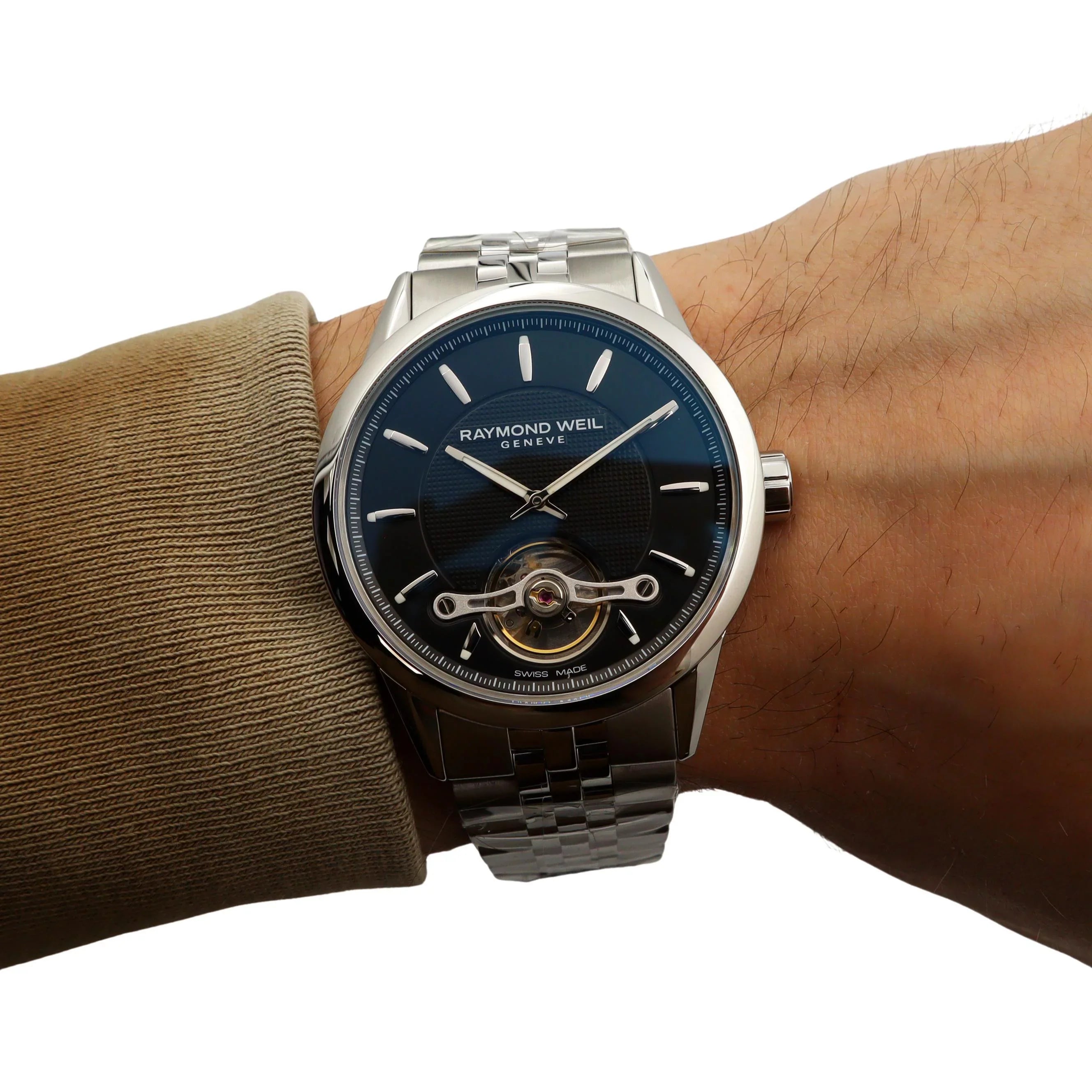 Raymond Weil Freelancer 42mm Steel Black Dial Automatic Mens Watch 2780--20001