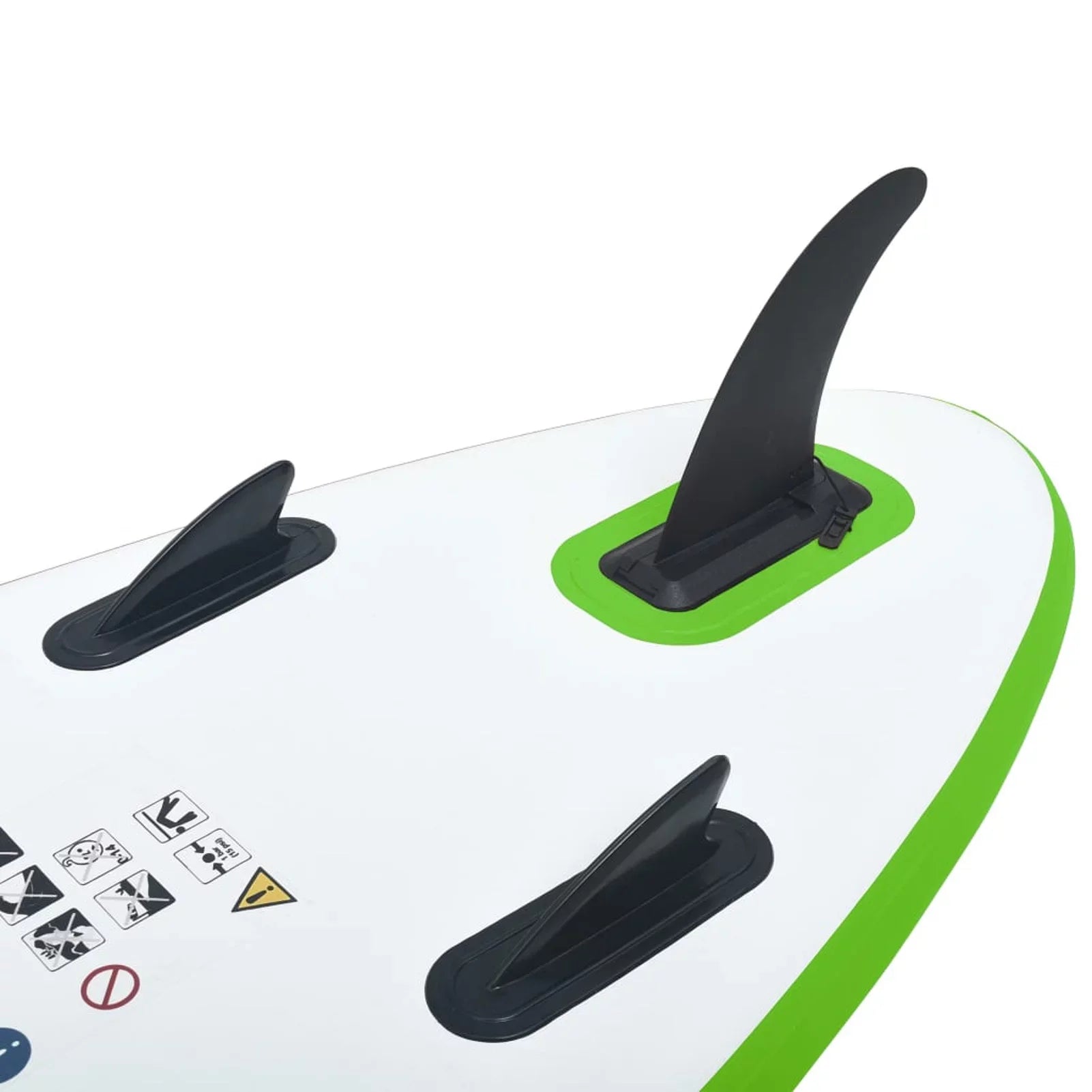 Walmeck Inflatable Paddleboard Set Green and White