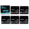 5x Pack - Compatible     Battery - Replacement  Universal Sealed Lead Acid Battery (12V, 18Ah, 18000mAh,  Terminal, , )