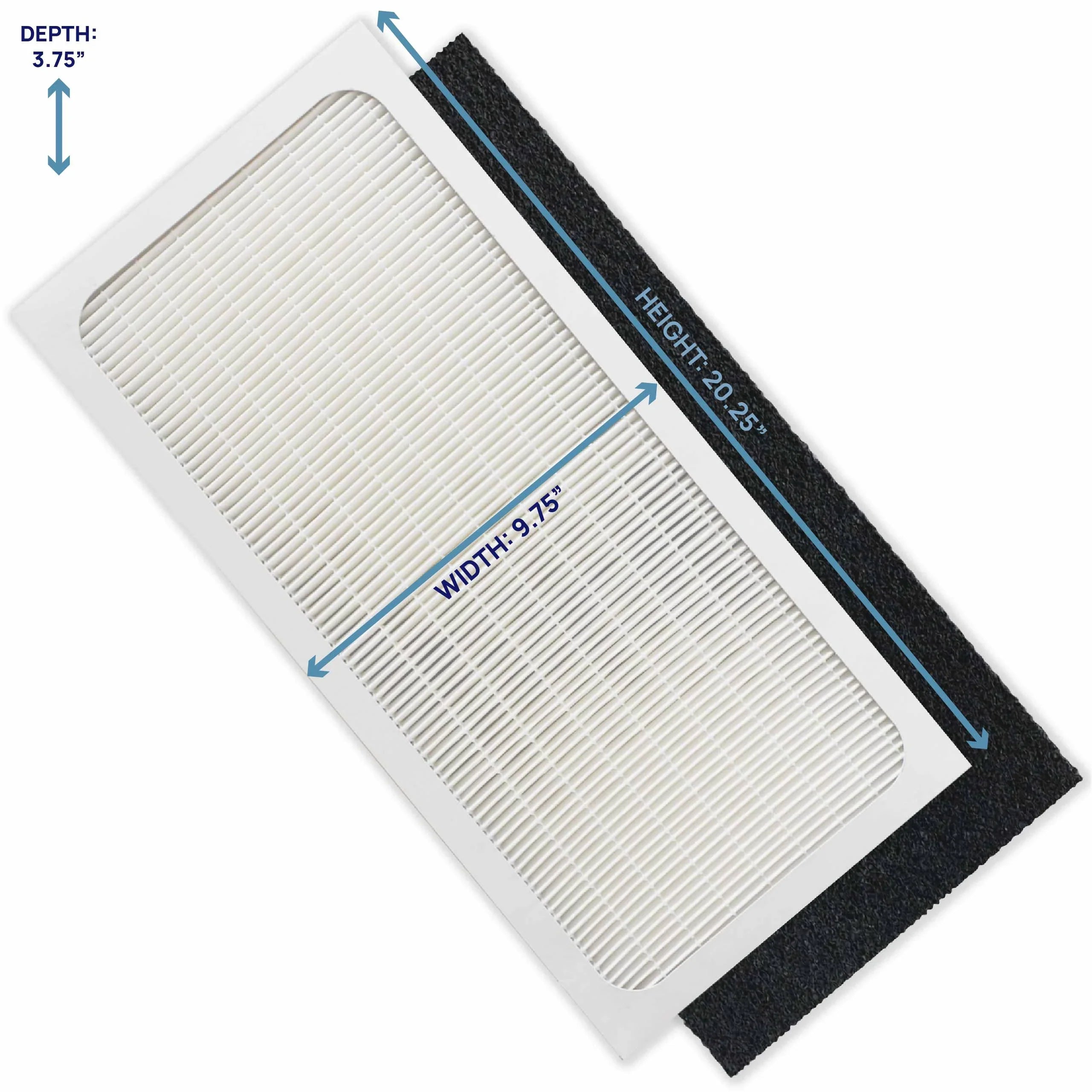 Filter Bros -400S Compatible With  400 Dual Protection Series  Replacement Particle Filter For 480i, 402, 403, 405, 410, 450E, 455EB Blue Sky SmokeStop