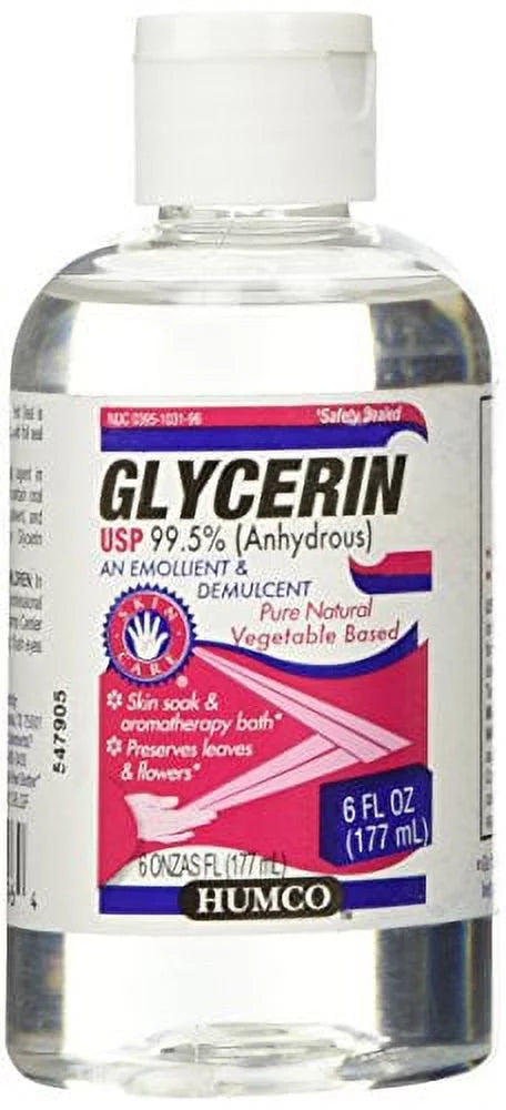 5 Pack - Humco Glycerin Skin Protectant  99.5% 6oz Each