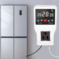 Shinysix Temperature Controller Socket with Timer Switch,  -567 Digital Thermostat 800W 10A, Cooling Heating Temperature Sensor Plug – Ideal for Home Appliances