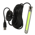 FSLiving   Charging 5V Underwater Fishing Light Fish Attracting Light,Night Fishing Light Portable Dimmable Submersible Fishing Light 20W Finder for Camping 16.4ft - Green