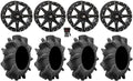 High Lifter  14" Wheels Black 34" Assassinator Tires Kawasaki Teryx Mule