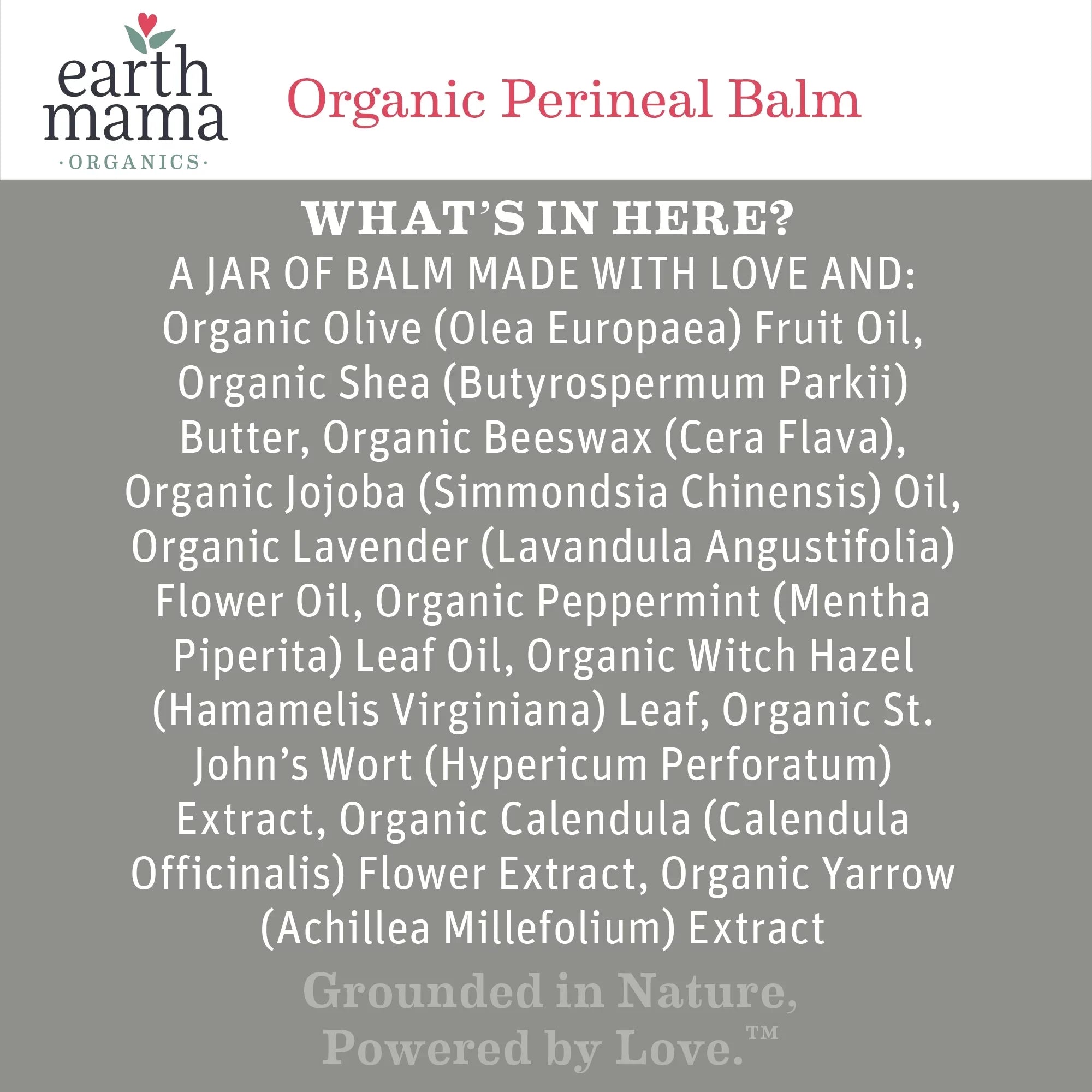 Earth Mama Organic Perineal Balm "Down There" Care for Pregnancy and Postpartum, 2 fl oz
