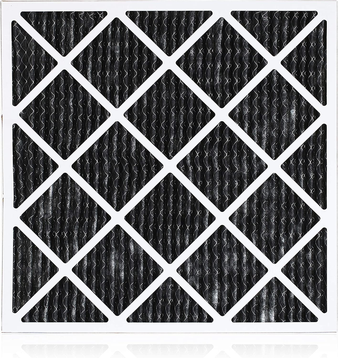 Filterbuy 10x10x1  8 Odor Eliminator Pleated   Furnace Air Filters with Activated Carbon (6-Pack)