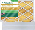 Filterbuy 12x24x4  11 Pleated   Furnace Air Filters (3-Pack)