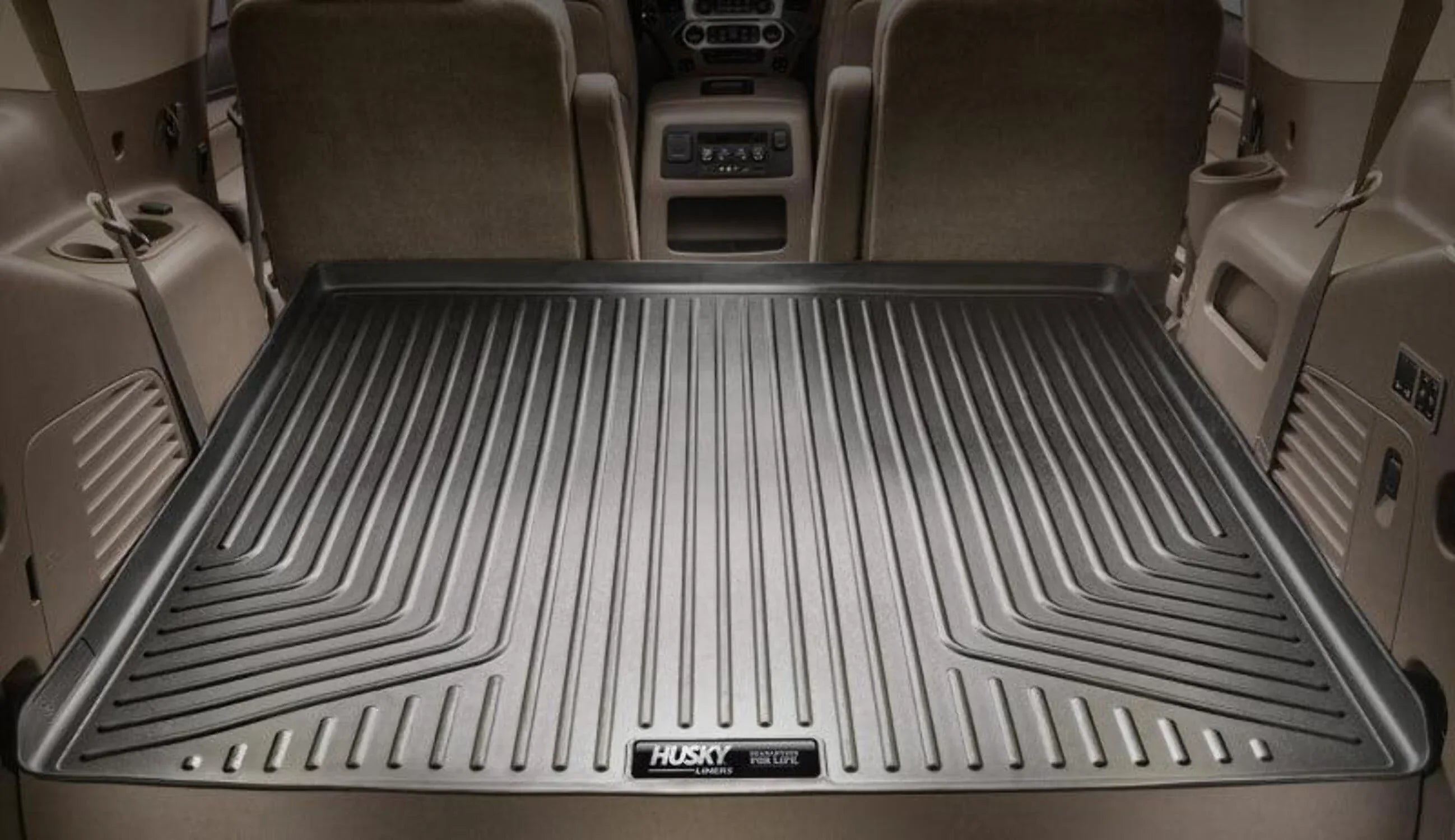 Husky by RealTruck Weatherbeater Series Trunk Liner Black Compatible with 08-12 Honda Accord 4 Door