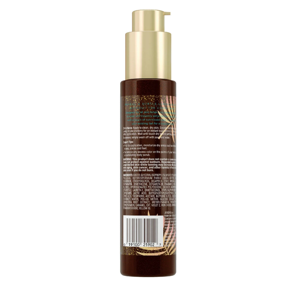 by Jergens Self Tanner Body Bronzer,  Sunless Tanner For All Unique Skin Tones, 3.4 fl oz