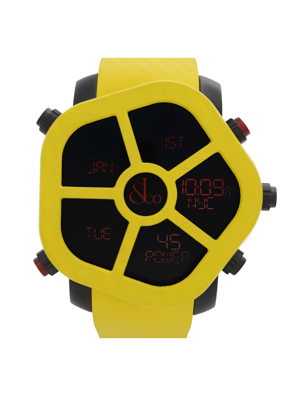 Jacob & Co. Ghost Steel Carbon Bezel Yellow Quartz Watch .11...