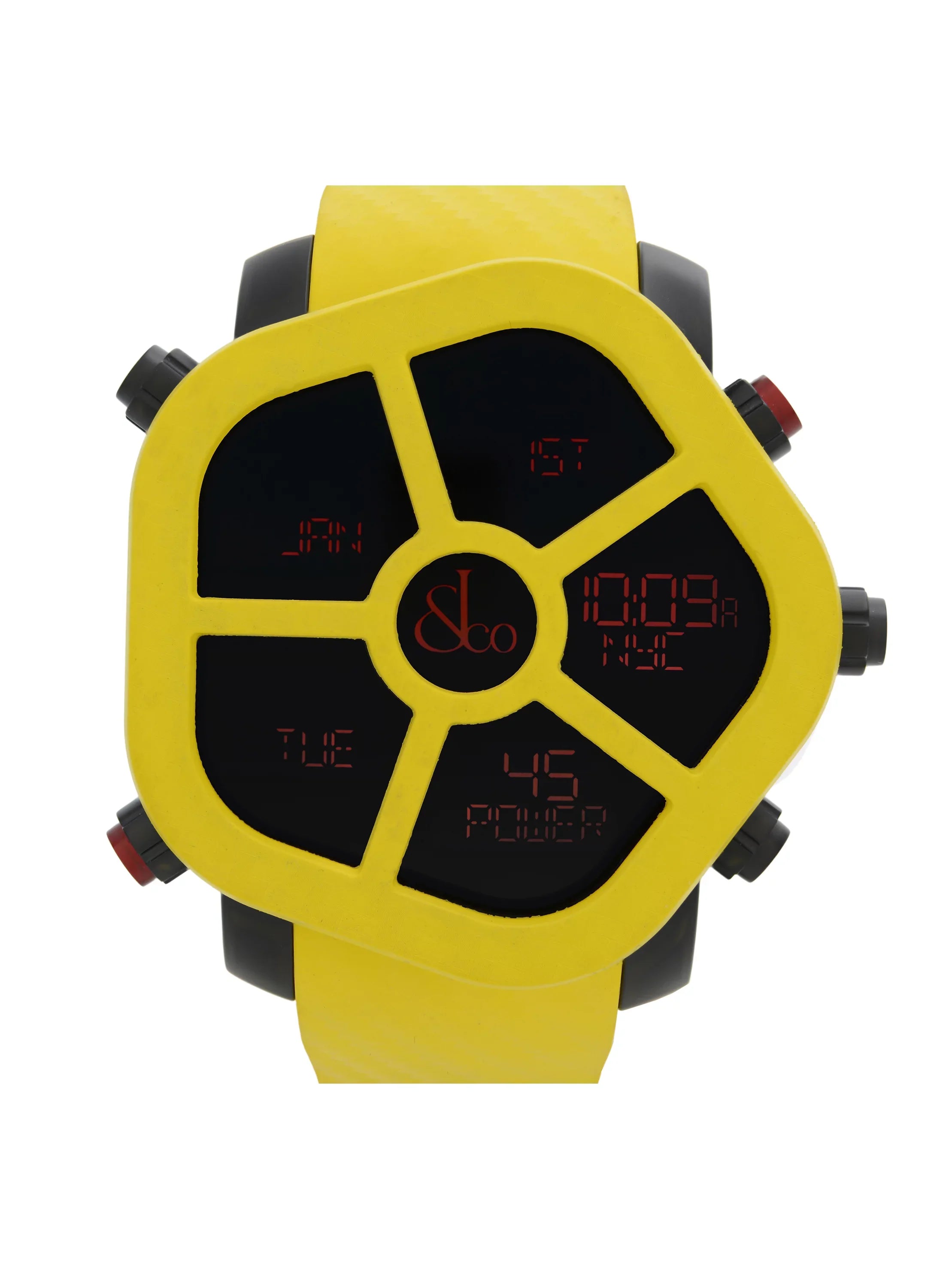 Jacob & Co. Ghost Steel Carbon Bezel Yellow Quartz Watch .11...