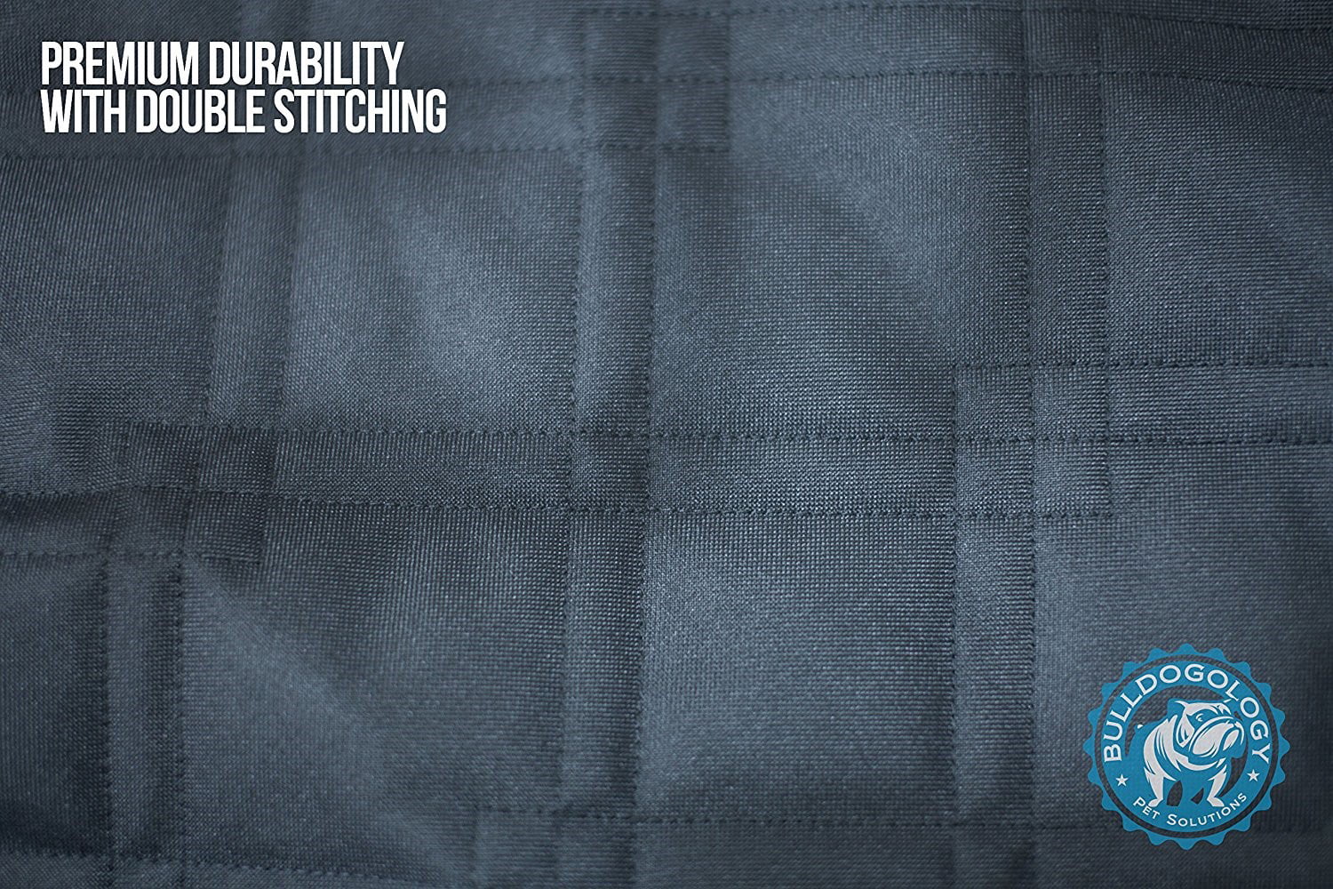 Bulldogology  Cargo Liner for Dogs - Heavy Duty Pet Trunk Cargo Cover - Dog Car Seat Cover Waterproof Nonslip - Dog Hair, Muddy Paws, Scratches Protector for Cars (Large, 55x82")
