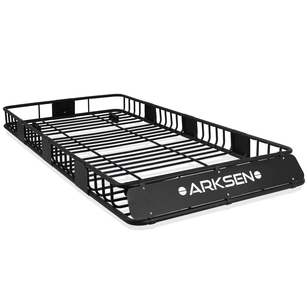 84"x 39"x 6" Universal Roof Rack Cargo Extension Car Top Luggage Holder Carrier Basket  Camping, Black