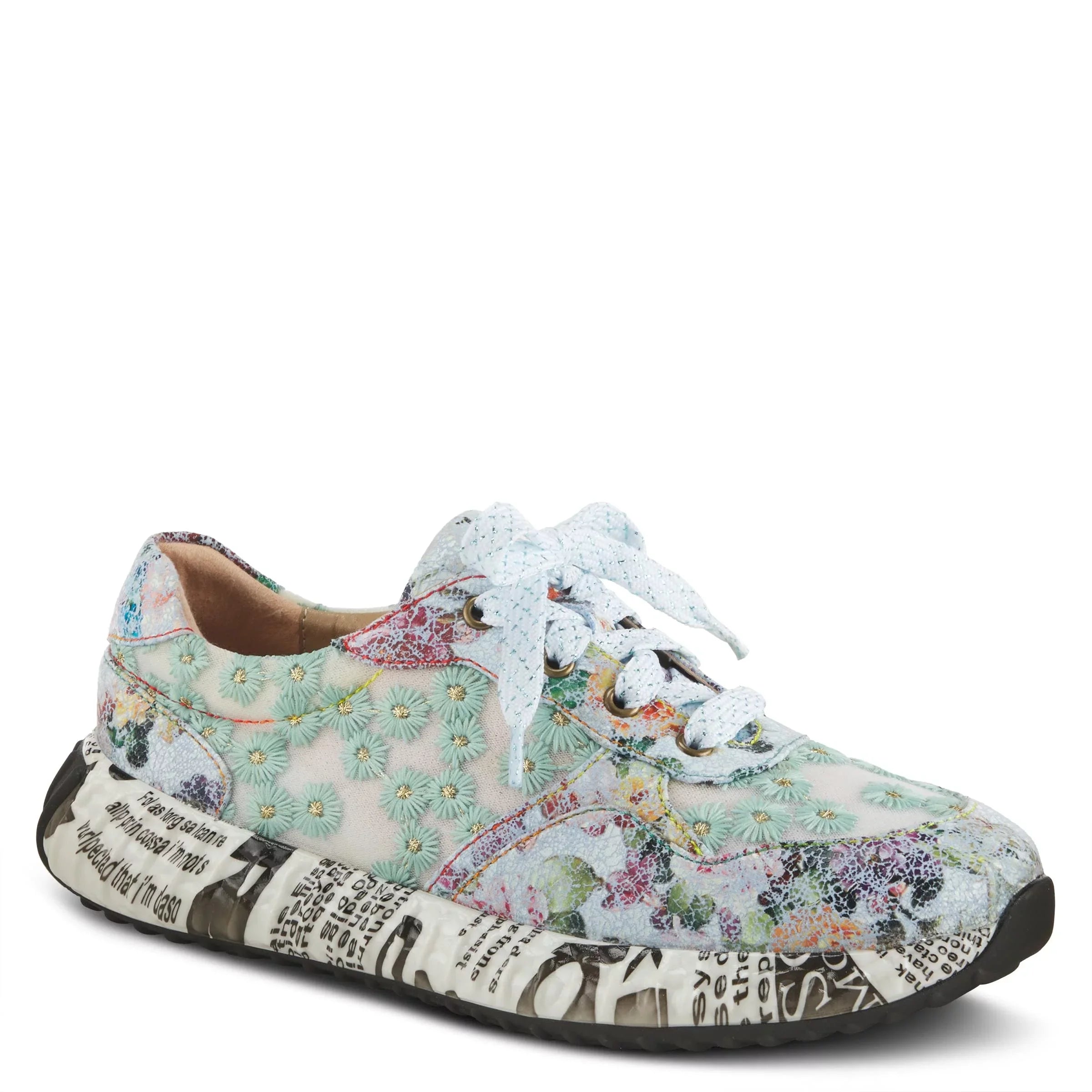 Spring Step 'Artiste Women's Daisymae Fashion Sneaker Beige Multi  42 /  10.5-11
