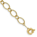 Finest Gold 14K Yellow Gold Oval & Circles Design 7.5 in. Bracelet