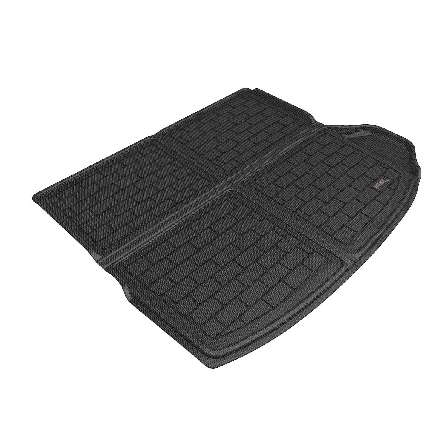 3D Maxpider 2022-2024 Fits Jeep Grand Cherokee  5 seater Custom Fit Kagu Carbon Fiber Embossed Pattern Cargo Liner Black